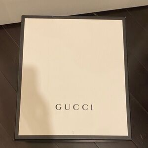 Authentic Gucci Cream and Black shoe Box
